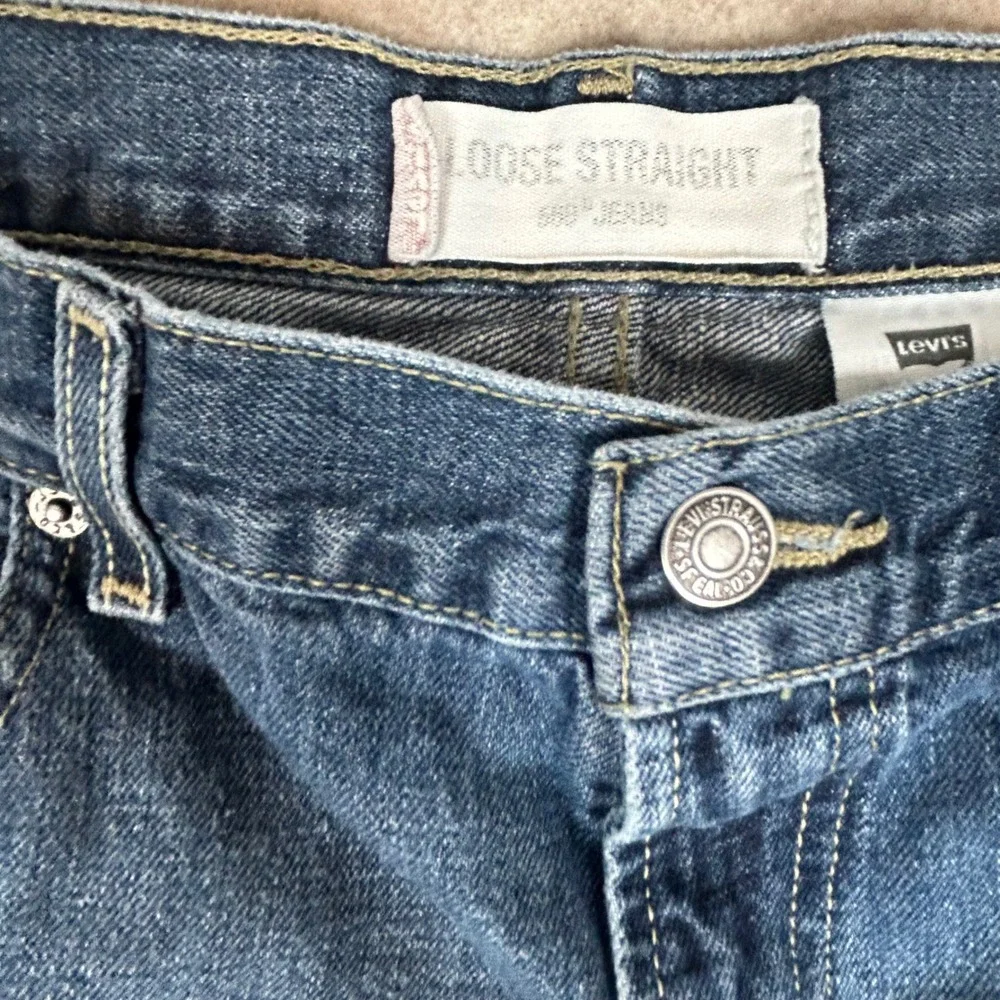 Levi's 569 Loose Straight Jeans Mens 36x32 Blue Denim Relaxed Fit 100%‎ Cotton